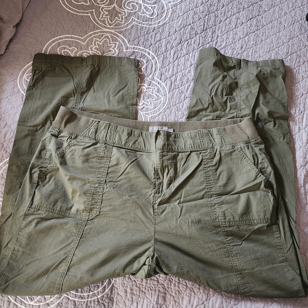 Torrid Olive Green Straight Leg Pants